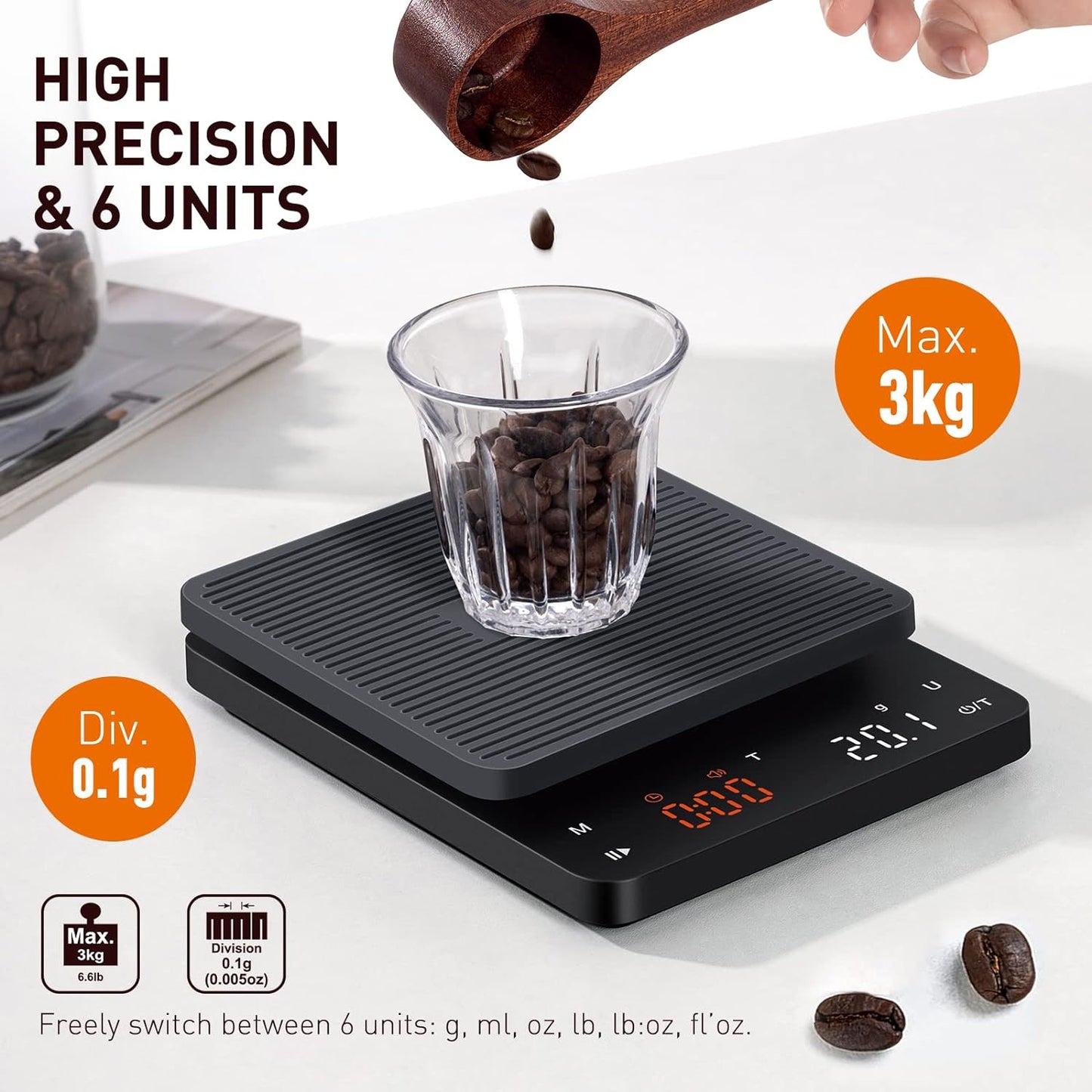 Digitale Kaffeewaage