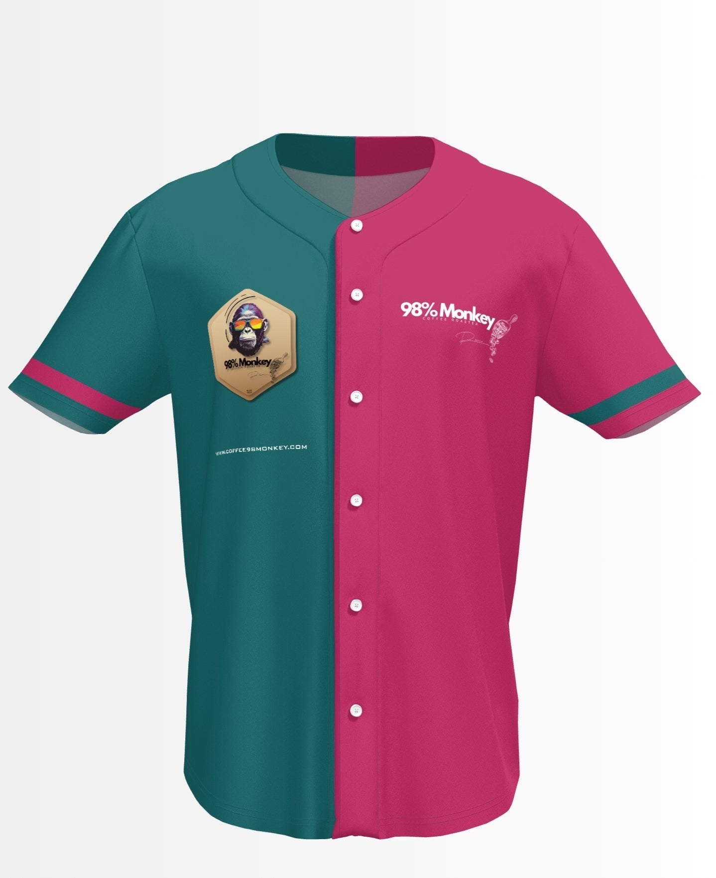 Offizielles 98% Monkey T-Shirt – Baseball-Edition