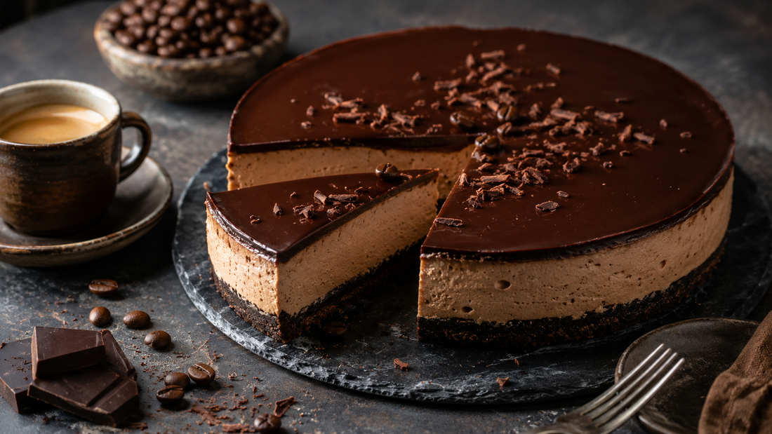 Tarta fría de café y chocolate negro: un postre sin horno con carácter