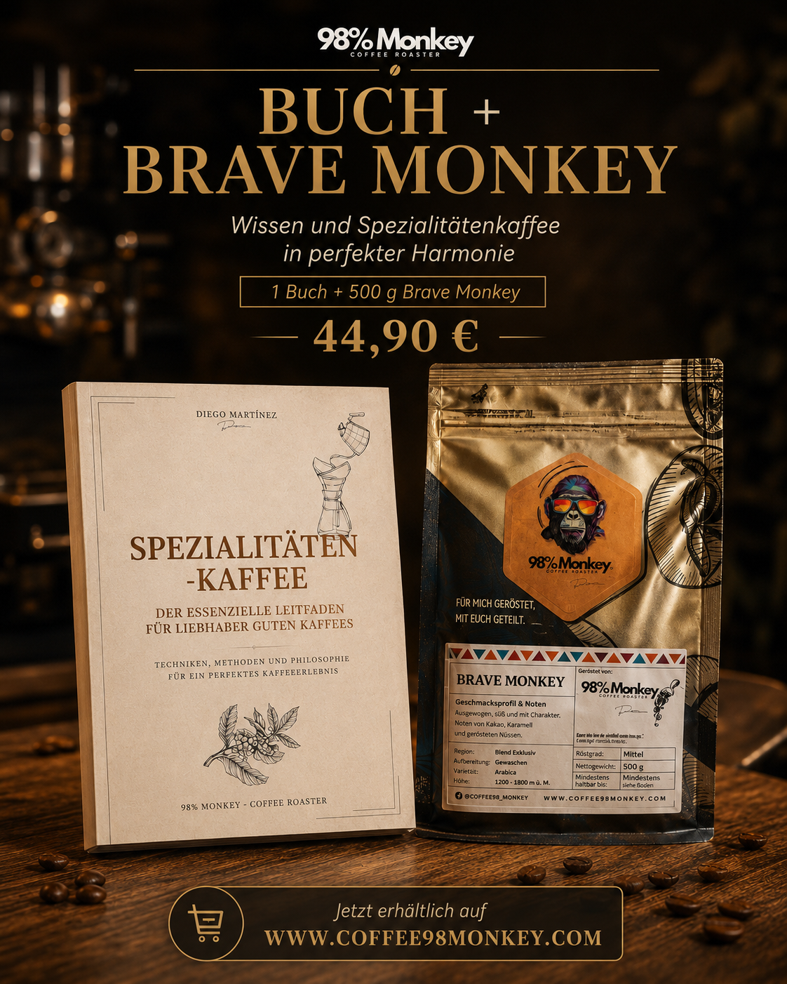 Pack Book + 500gr Brave Monkey