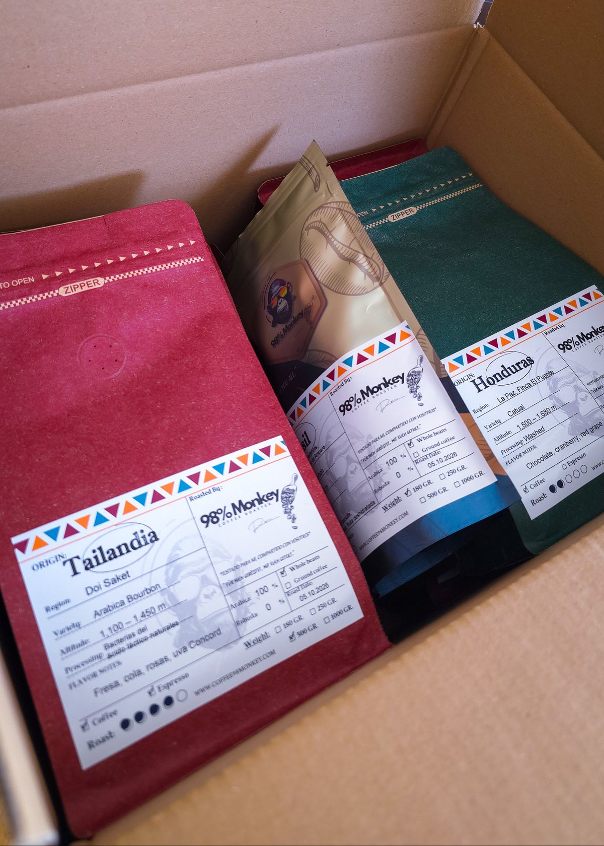 Mystery Box 98% Monkey – 1,25 kg Überraschungskaffee